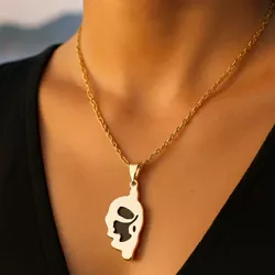 Pendentif Corse doré au coucher du soleil